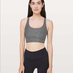 Lululemon Energy Bra *Long Line heathered black